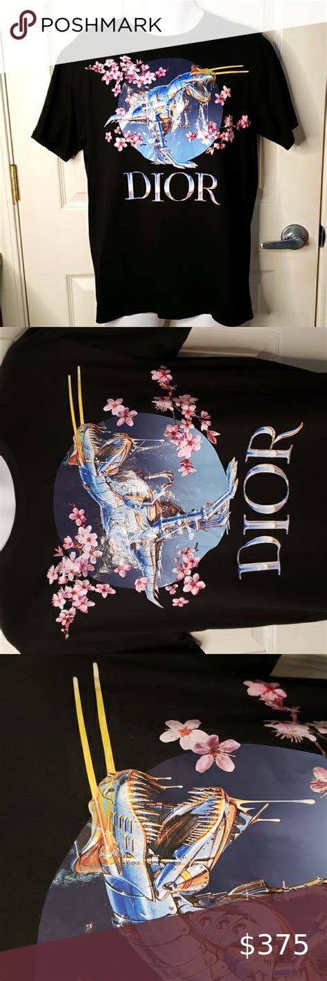 dior high top dinosaur|sorayama rex cherry blossom shirt.